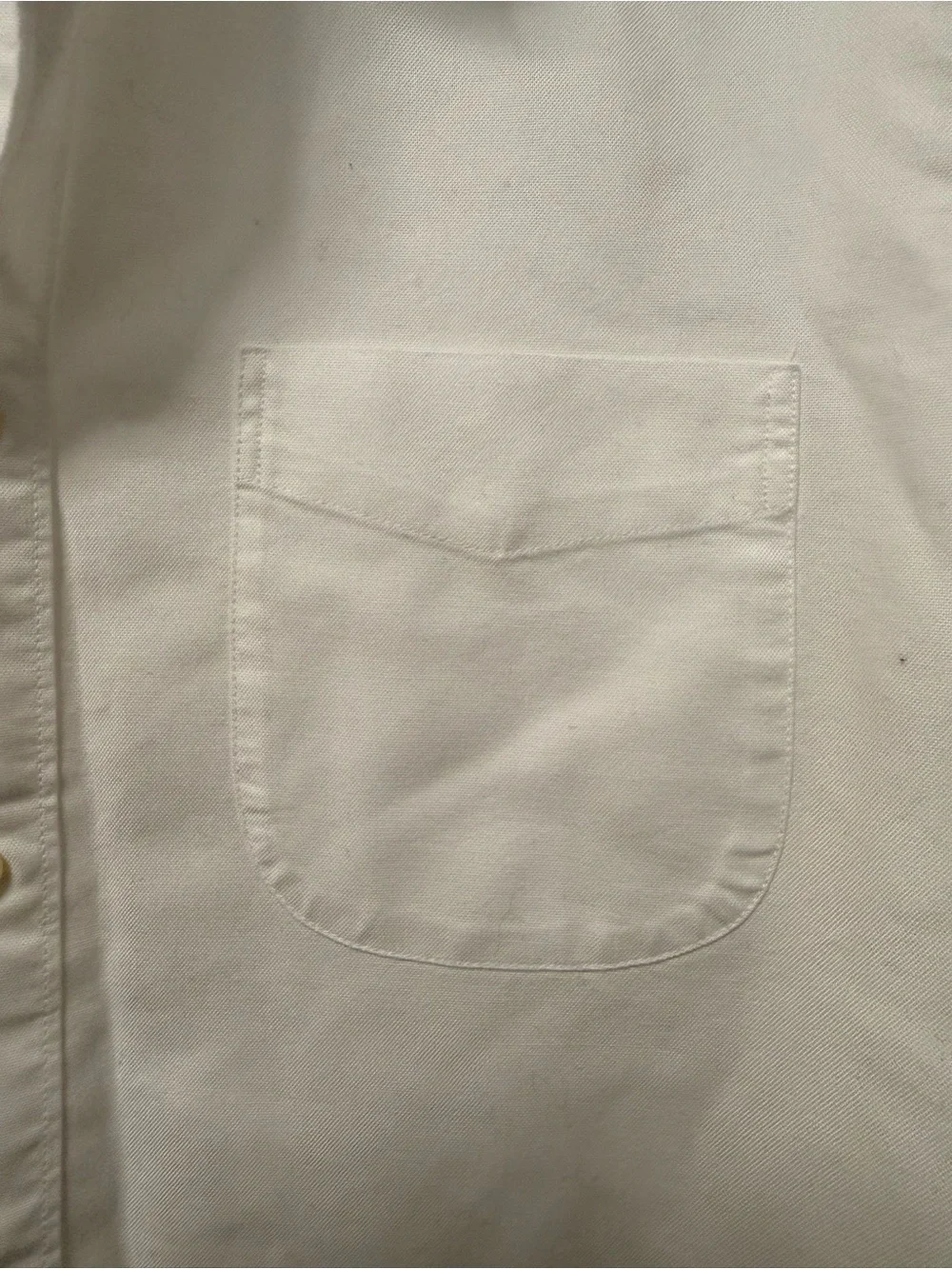 J Crew White Men’s Button Down Shirt MEDIUM Pima Cotton Classic Work